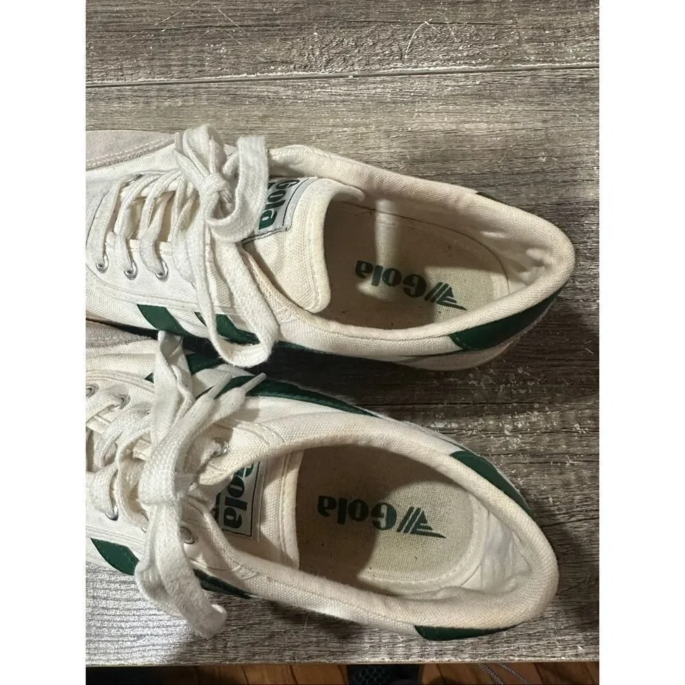 GOLA Badminton Sneaker in Off White & Green Men’s  Size 9